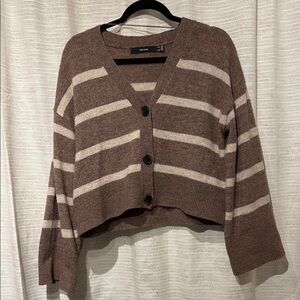 Brown Striped Women's Sweater